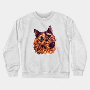 Tortoiseshell Mocha Crewneck Sweatshirt